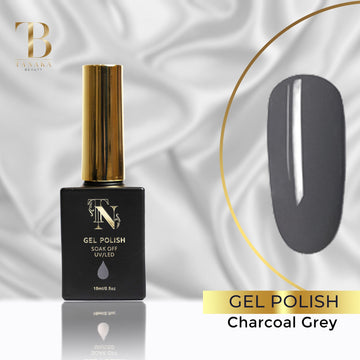 Charcoal Grey Gel Polish by Tanaka Nails