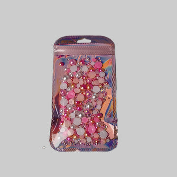 Nail Crystals & Rhinestones Gems Pink
