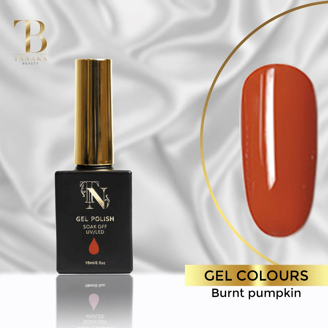 Nail Gel Polish (Burnt Pumpkin) - by Tanaka Nails