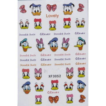 Nail Art Stickers -Donald Duck- XF -3052
