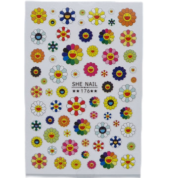 Nail Art Stickers - Flowers - She Nail 176