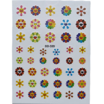 Nail Art Stickers - Flowers - DD599