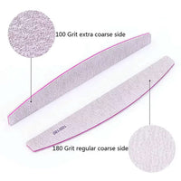 Half Moon Zebra Nail File 5 pack | Tanaka Beauty