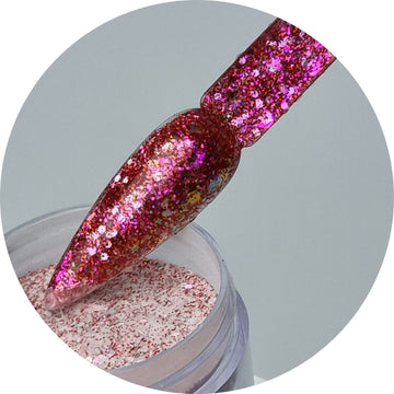 Acrylic Glitter Powders Dark Pink 30G -