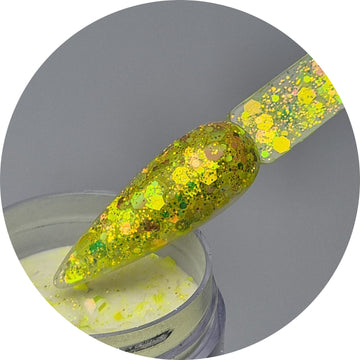 Acrylic Glitter Powders Popping Yellow 30G -