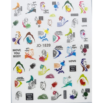 Nail Art Stickers - Emojis - JO1839