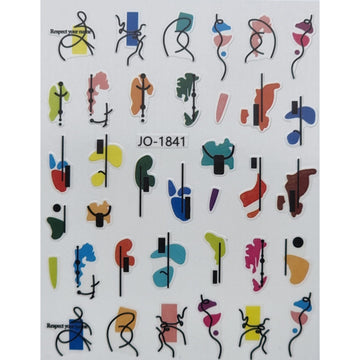 Nail Art Stickers - Shapes - JO 1841