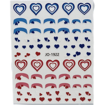 Nail Art Stickers - Hearts - Jo1922