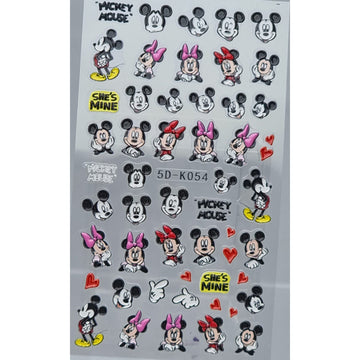 Nail Art Stickers - Mickey Mouse - KO54