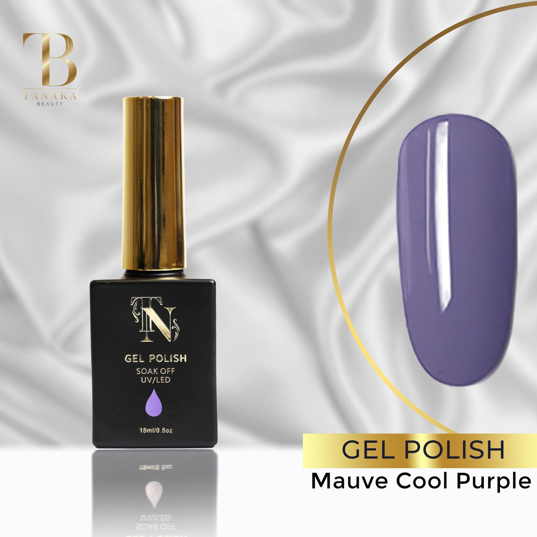 Nail Gel Polish (Mauve Cool Purple) - by Tanaka Nails