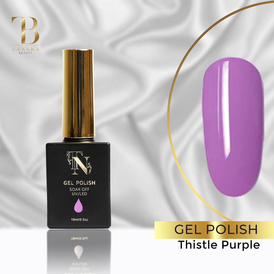 Thistle Purple Gel Colors Nail Polish by Tanaka Nails
