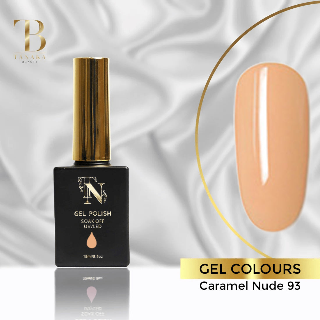 Gel colours 15 ML - Colour 7093 (Caramel Nude 93)