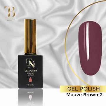 Gel Colors Nail Polish (Mauve Brown 2) by Tanaka Nails