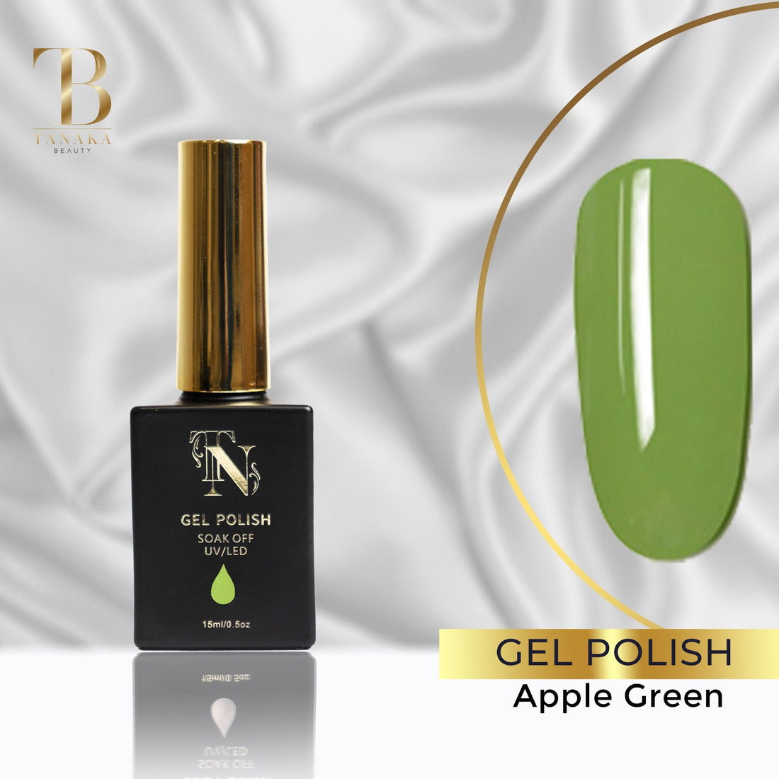 Gel Colors Nail Polish (Apple Green) by Tanaka Nails