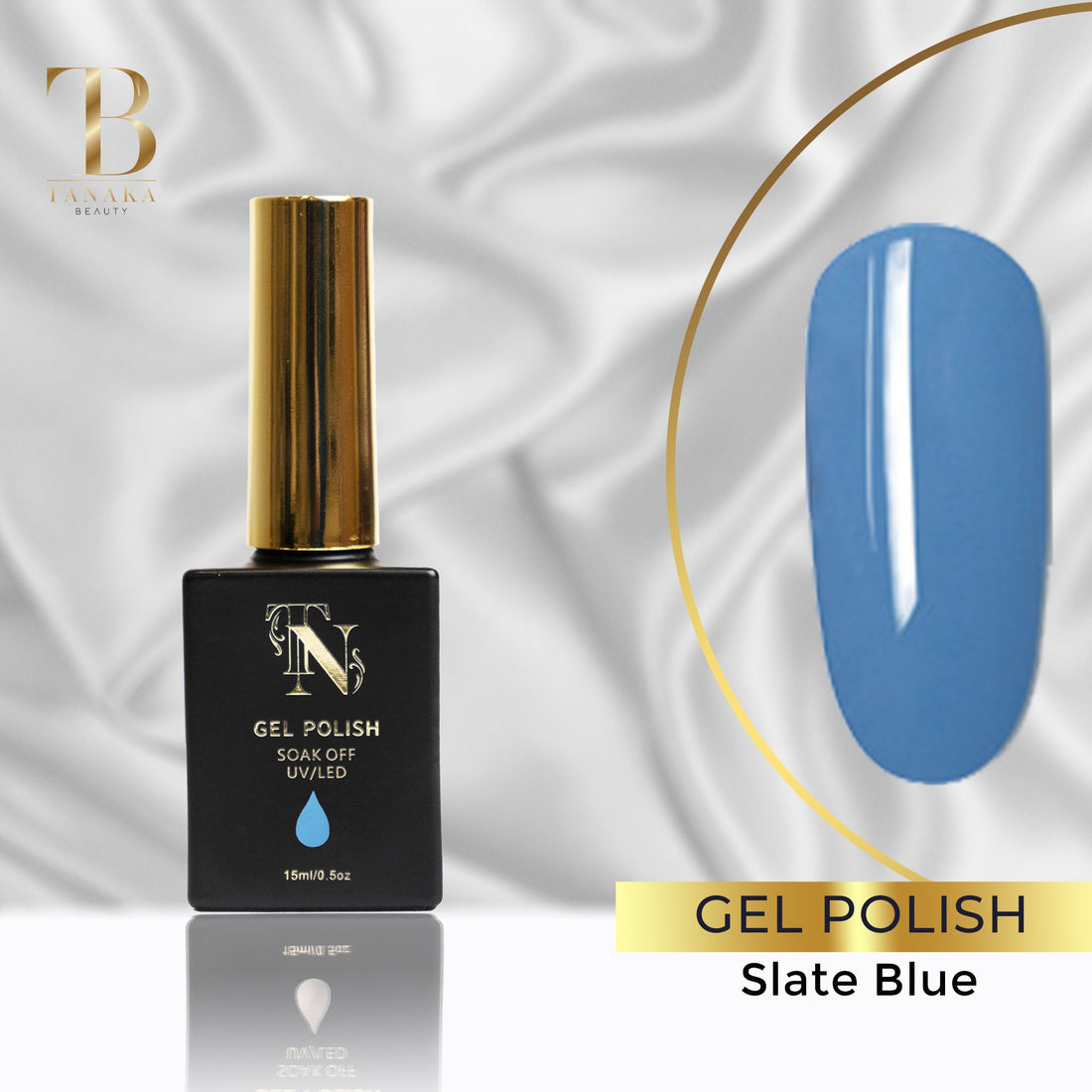 Gel Colors Nail Polish (Slate Blue) by Tanaka Nails