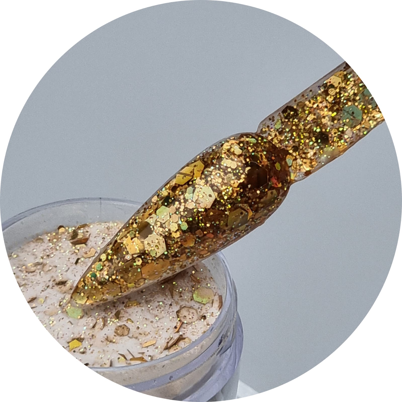 Nails Supply Perth Acrylic Glitter Powders Colour Gold 30G